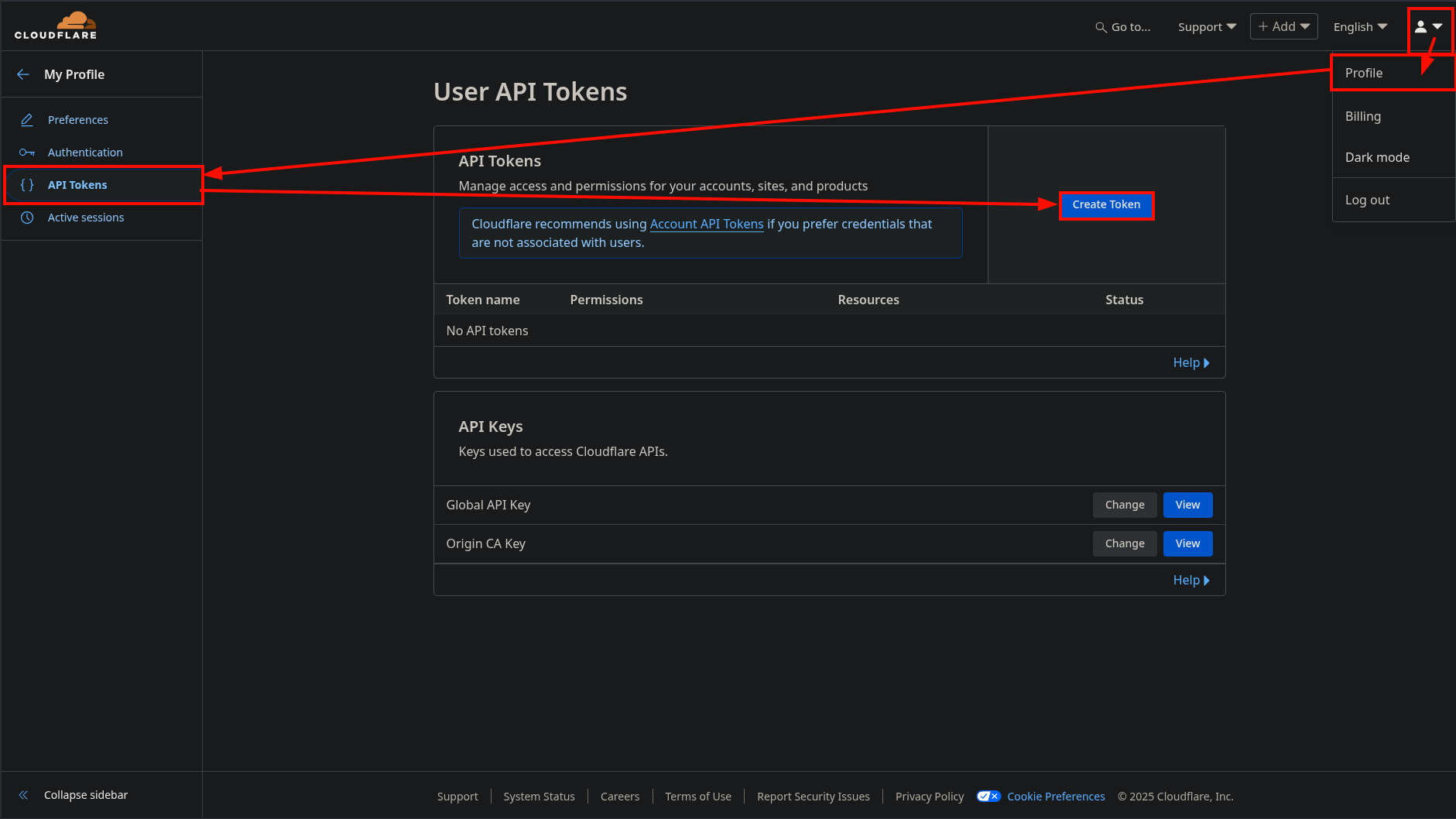 Cloudflare My Profile